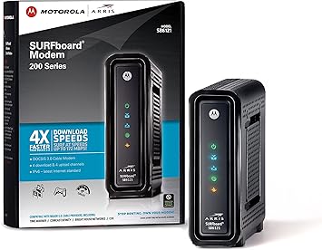 "Buy Arris/Motorola SB6121 Surfboard DOCSIS 3.0 Cable Modem – Fast, Reliable Internet Connection"