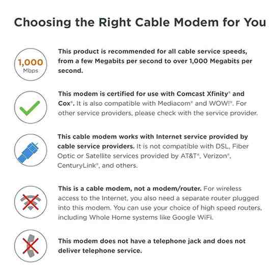 "Motorola MB8600 DOCSIS 3.1 Cable Modem | 32x8 DOCSIS 3.0 | Xfinity, Cox Approved | Gray (Renewed)"